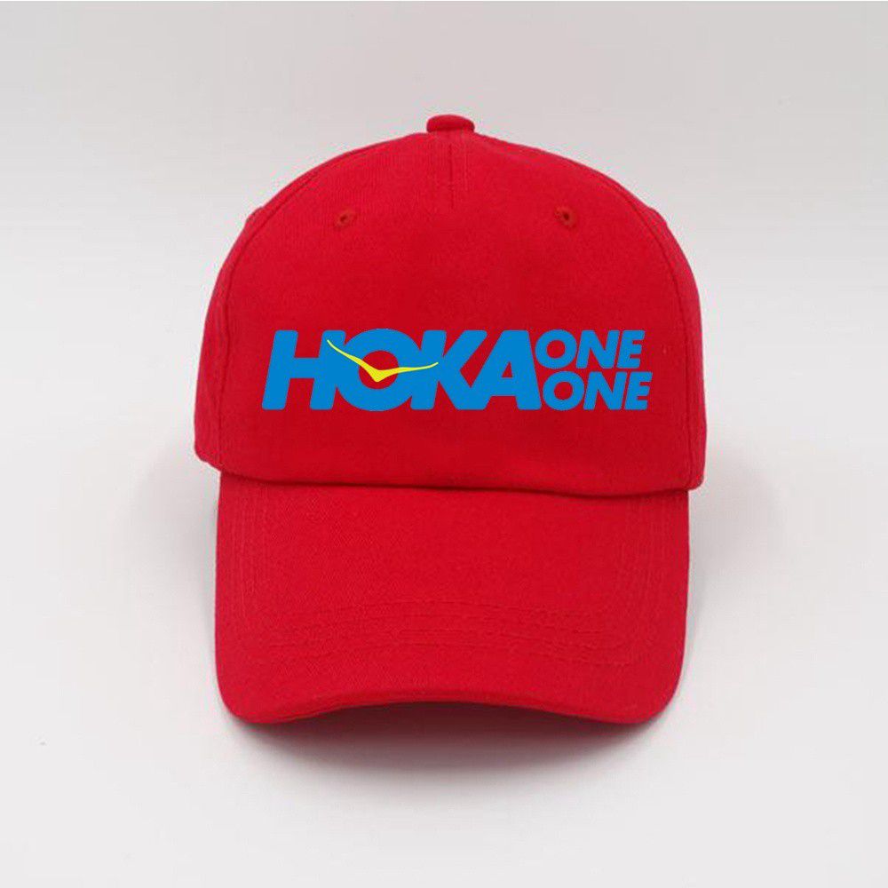 Hoka One One Logo Top Level - Baseball Caps - Red,Australia YIV-475398